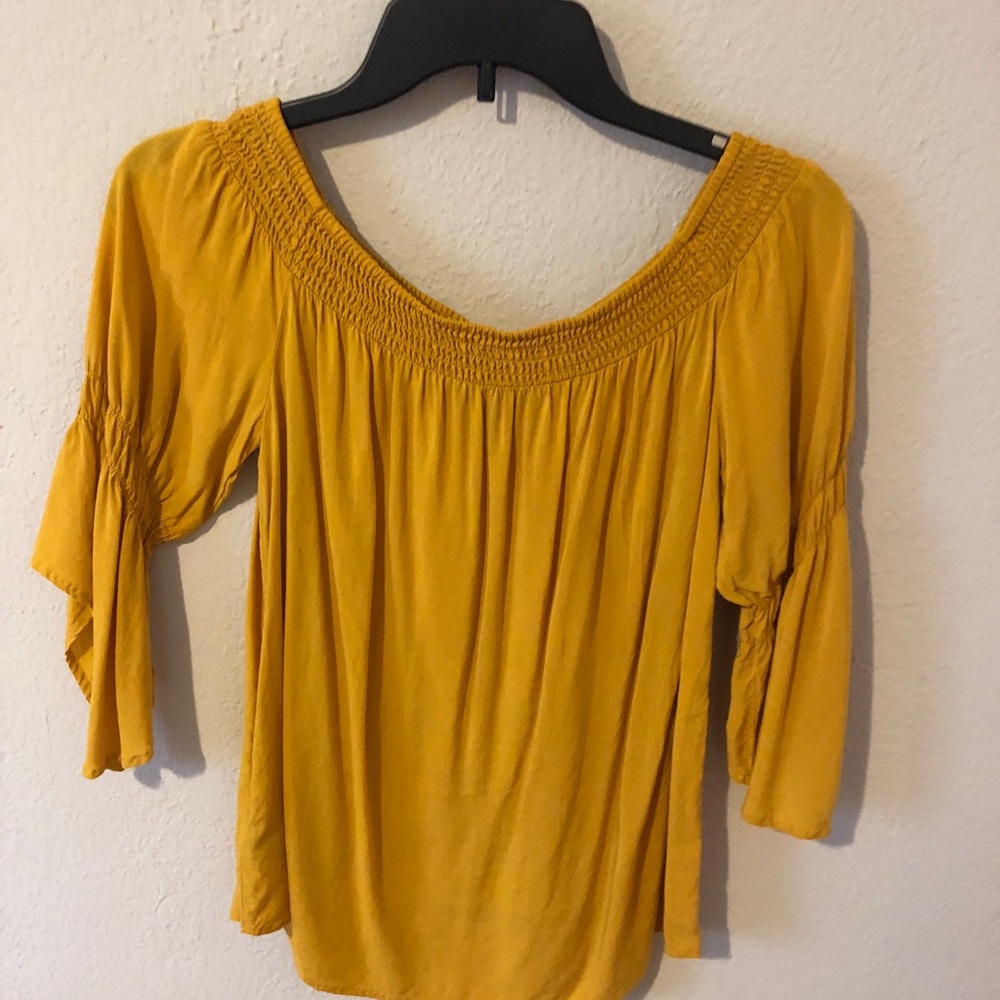 express off-the shoulder blouse